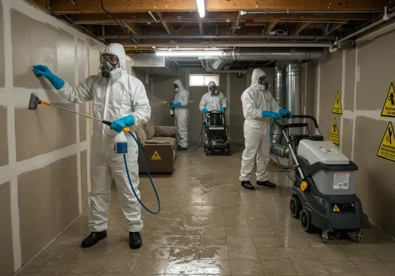 Basement Moisture Removal and Structural Drying process in Carroll County, IA